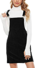 Hooever Cute Corduroy Overall Bib Dress Pinafore - Versatile Everyday