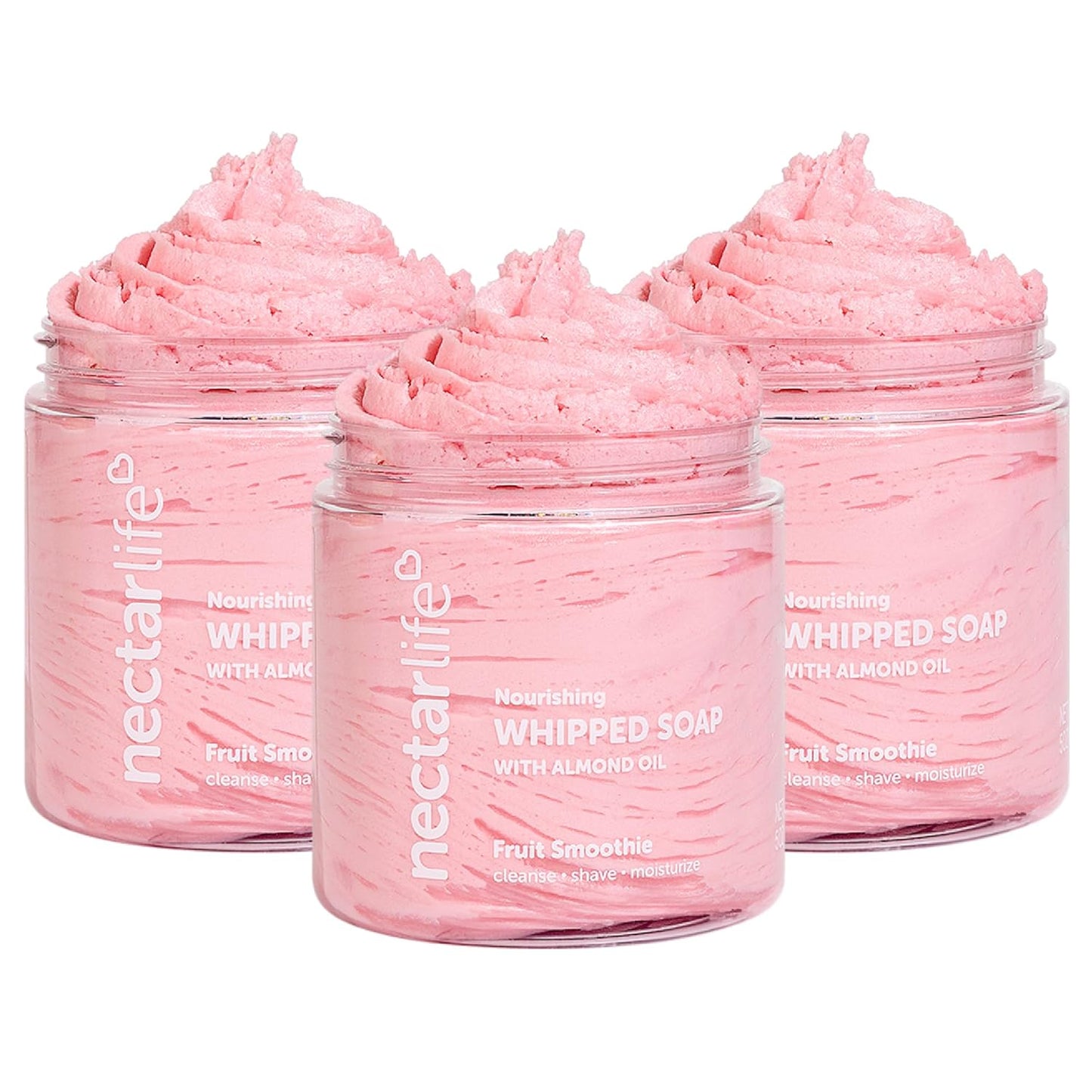Nectar Life Whipped Soap and Shave Butter Set of 3, 5 Oz Each