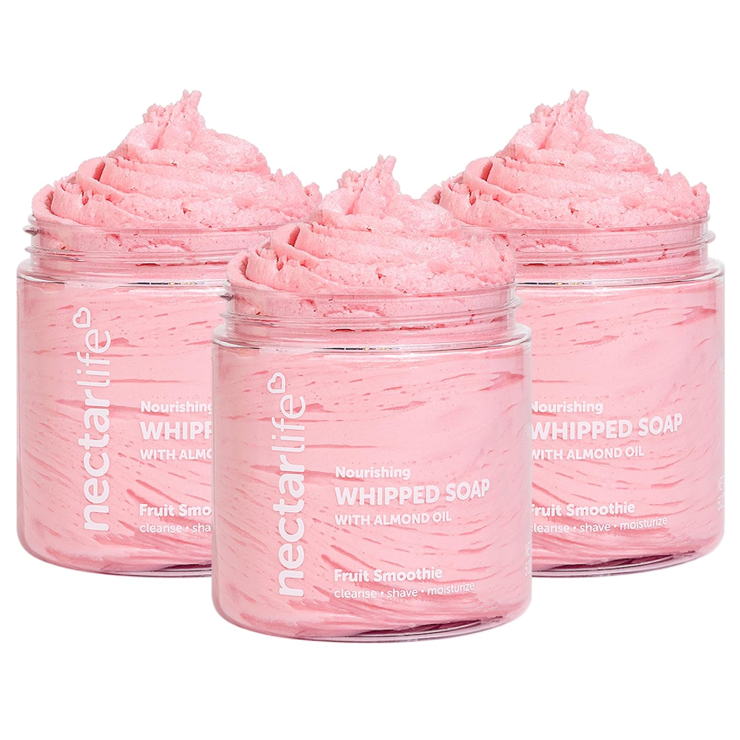 Nectar Life Whipped Soap and Shave Butter Set of 3, 5 Oz Each