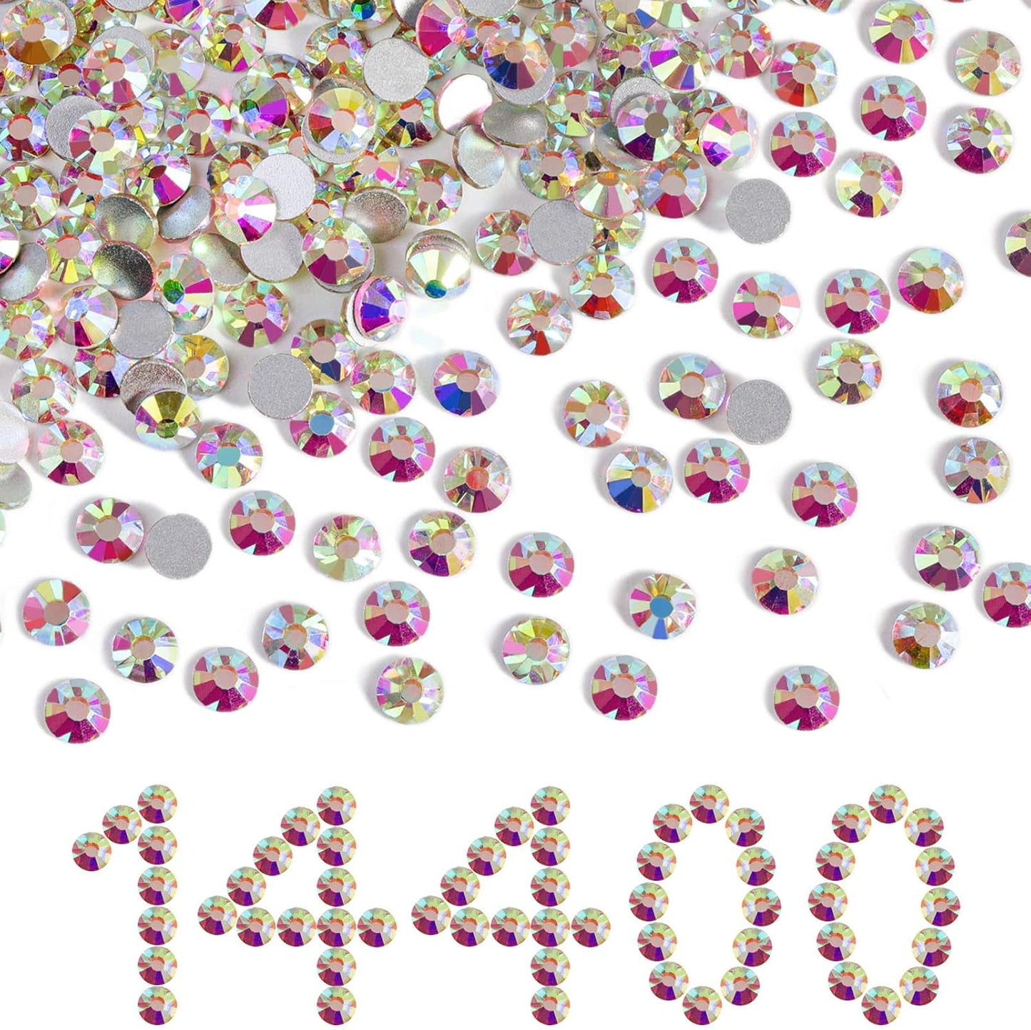 Beadsland Flatback Rhinestones Bulk for DIY Crafts and Decoration