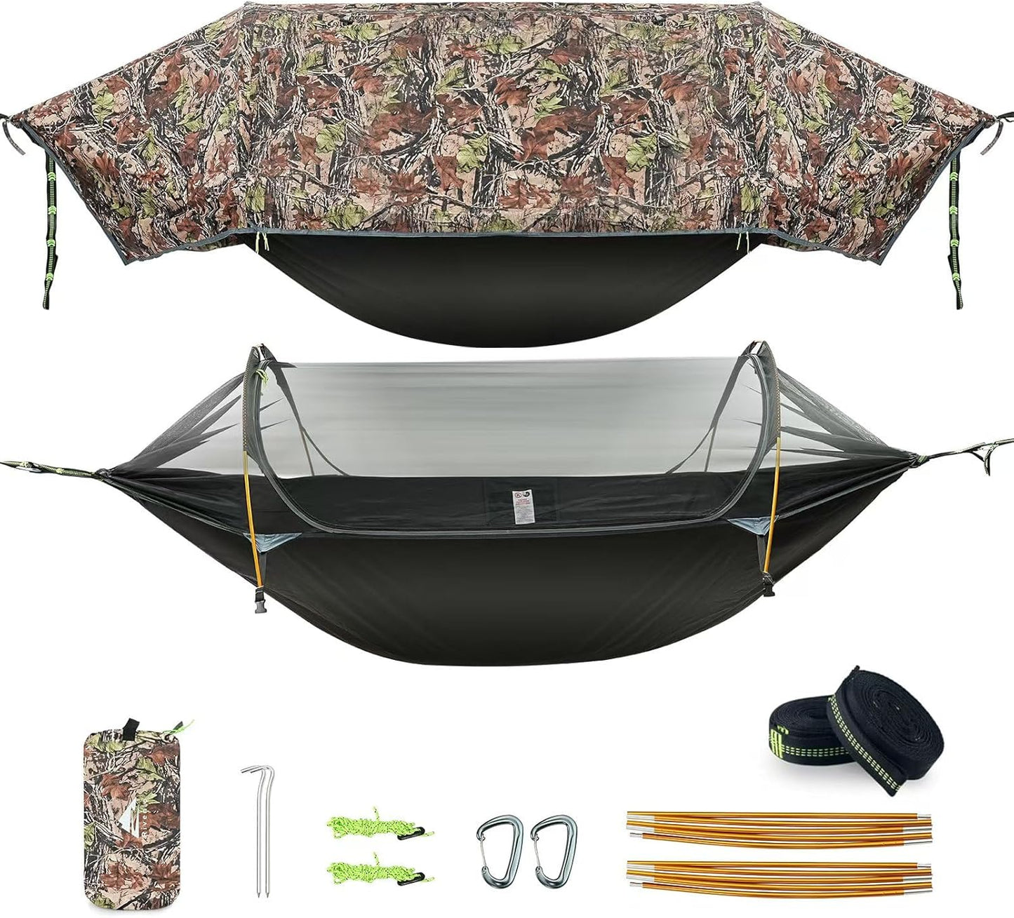 Camping Hammock Tent with Mosquito Net & RainFly for Outdoor Fun