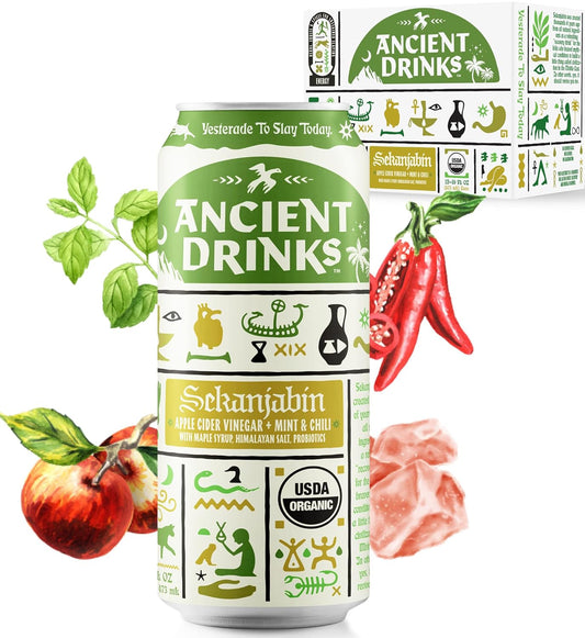 Apple Cider Vinegar Beverage with Electrolytes & Probiotics