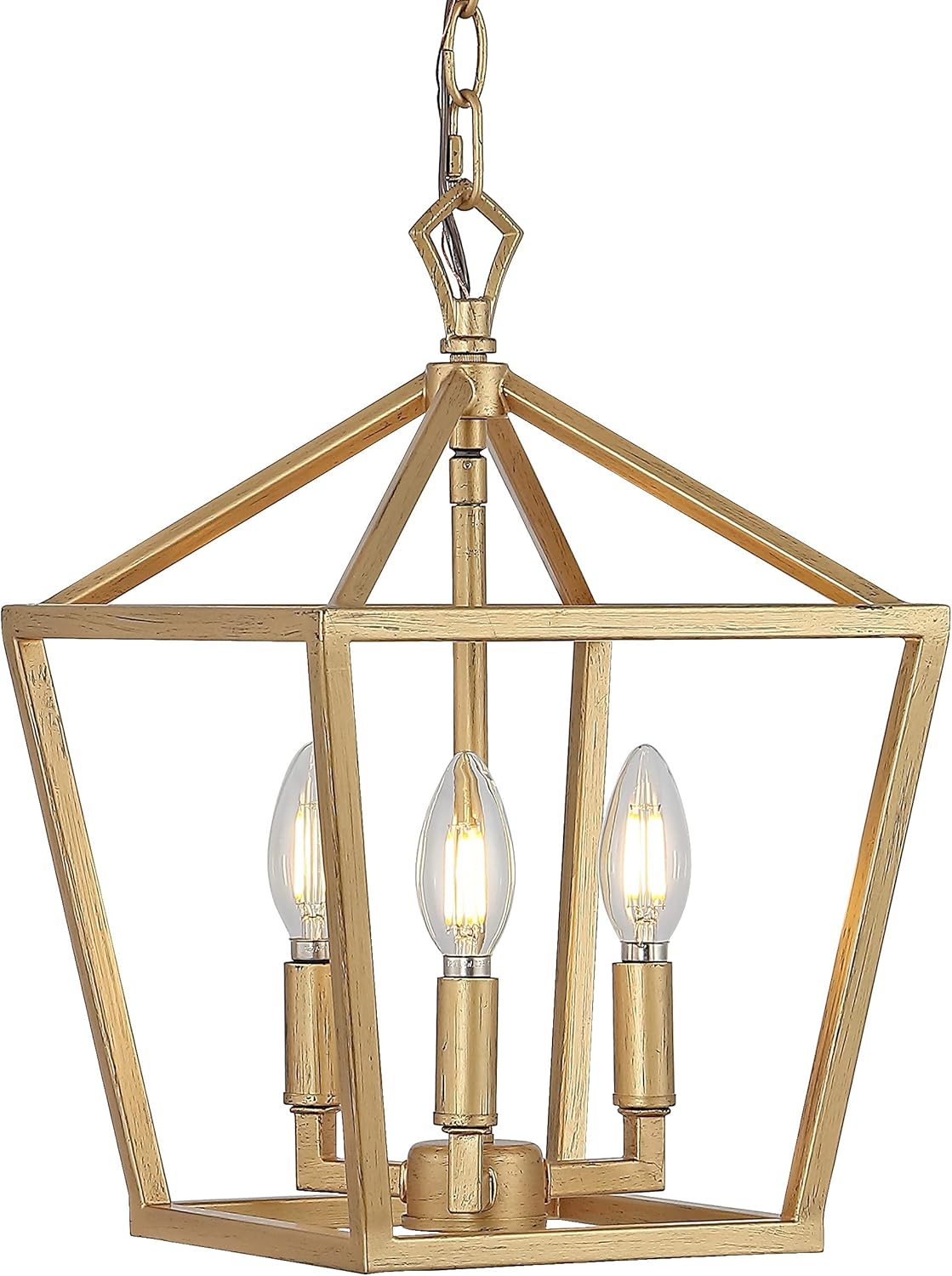 Dimmable Adjustable Metal LED Pendant Lantern for Home Decor