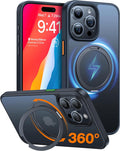 TORRAS 360 Rotatable Magnetic Ring Case for iPhone 15 Pro Max
