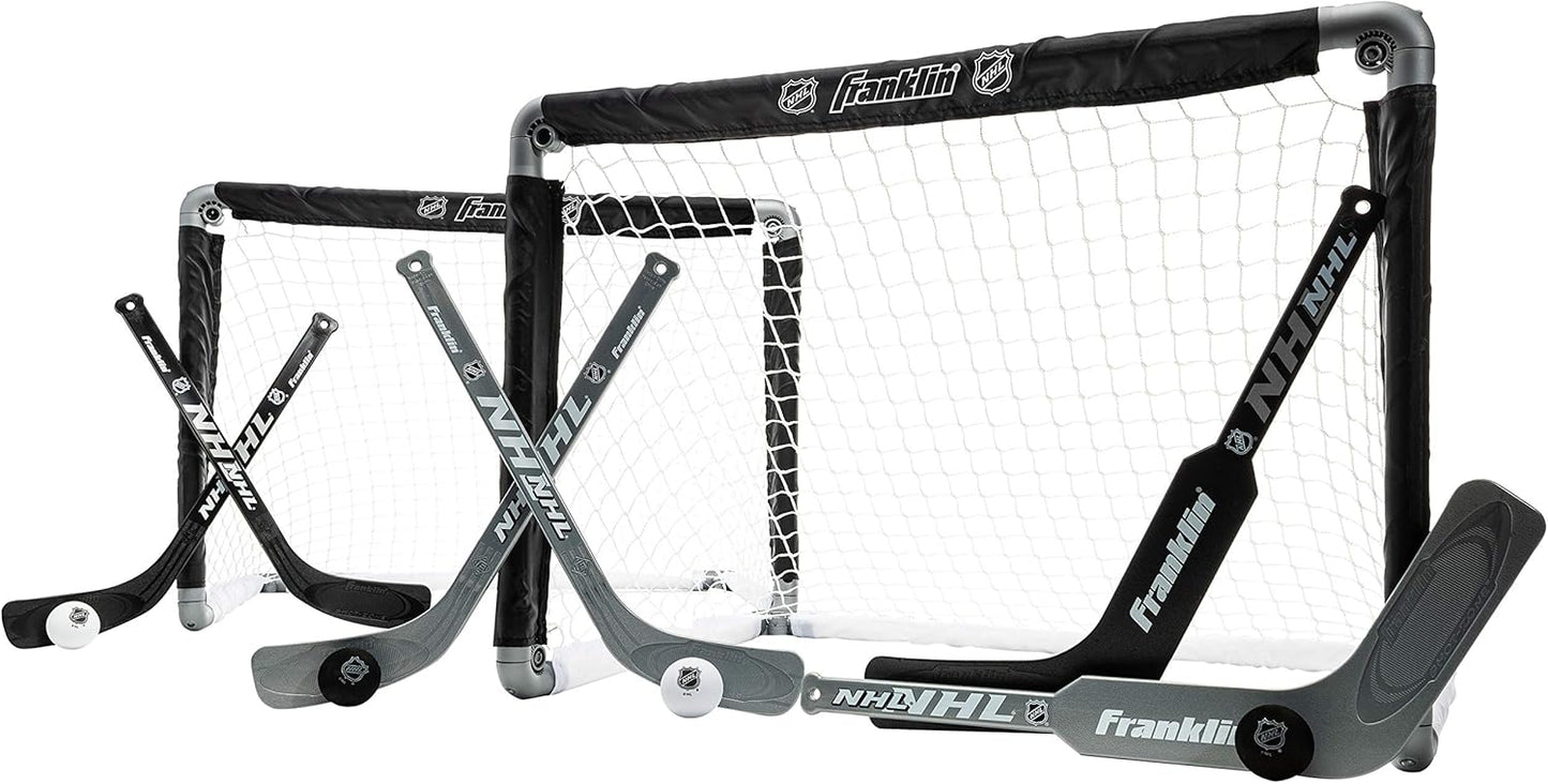 Franklin Sports Kids Mini Hockey Goal Set for Indoor Fun