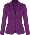 Women Long Sleeve Open Front Blazer - Slim Work Casual Jacket