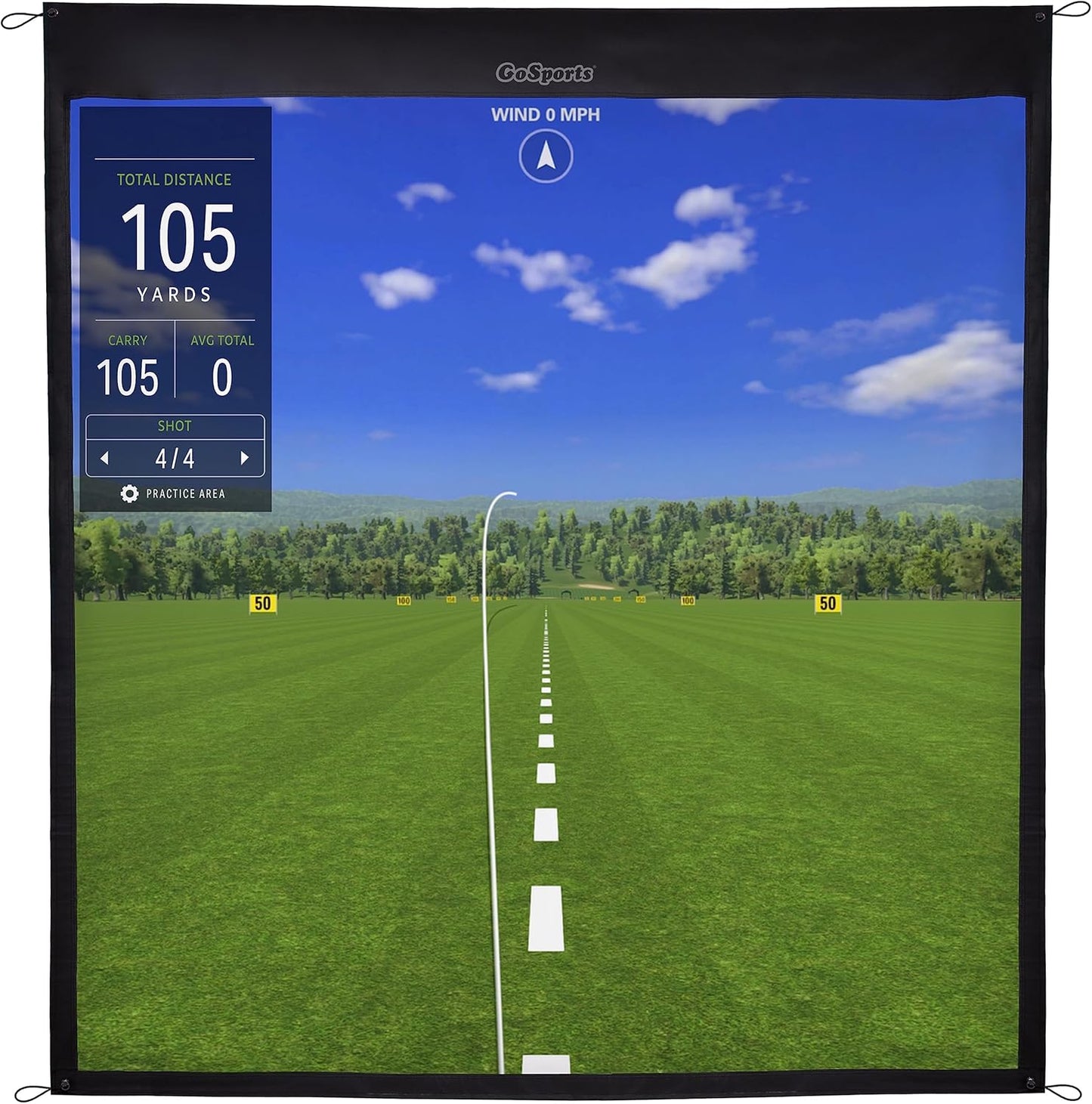 GoSports Impact Screen - Ultimate Golf Simulation