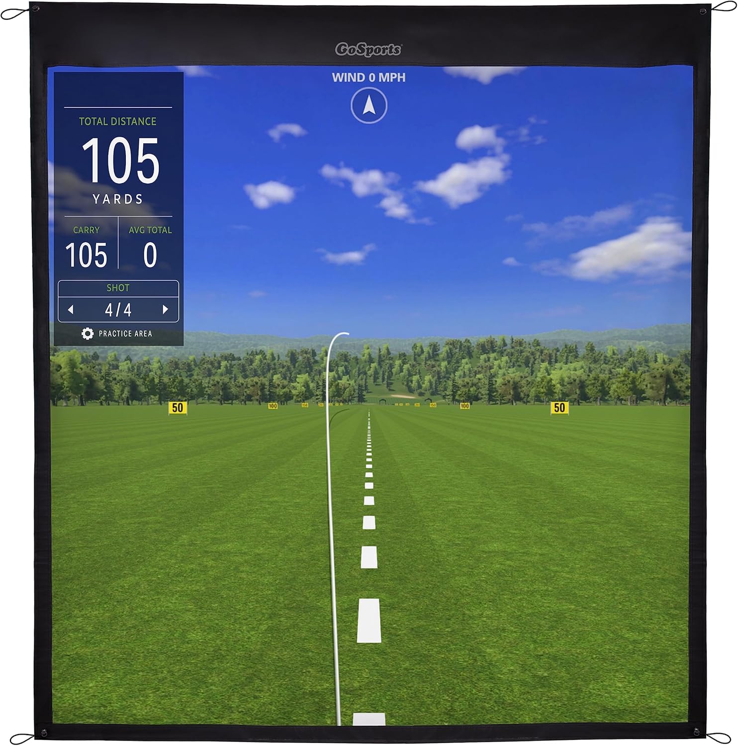 GoSports Impact Screen - Ultimate Golf Simulation