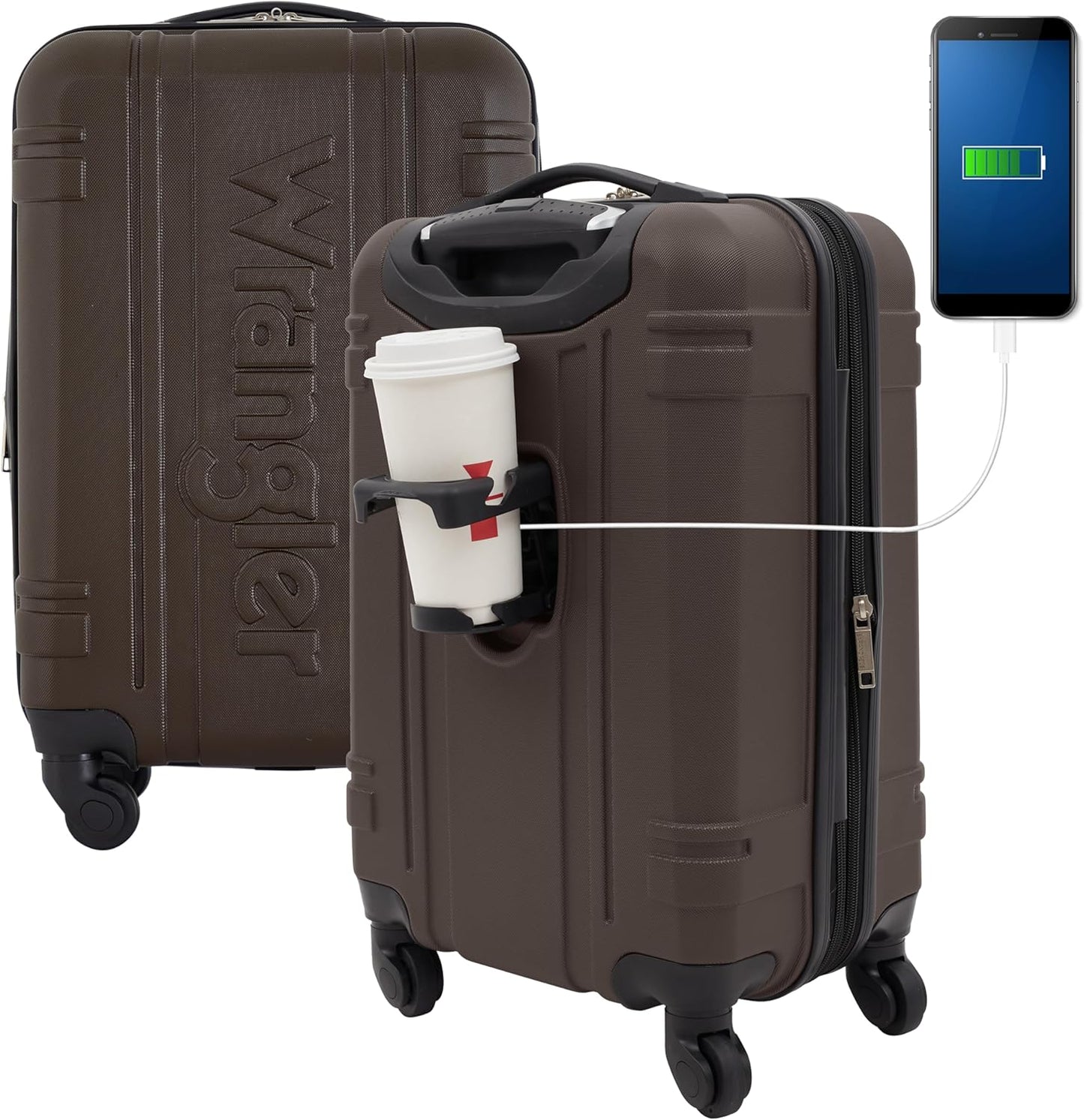 Wrangler 20in Astral Hardside Carry-On Luggage for Travelers