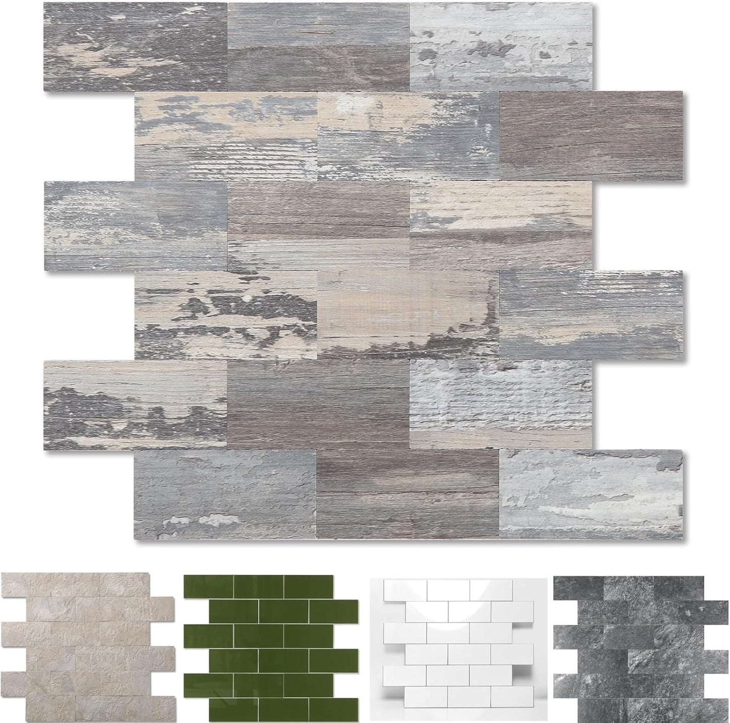 20-Pack Peel and Stick Tile Backsplash for Kitchen and Bathroom