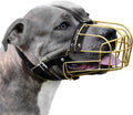Pitbull Metal Basket Muzzle for Large Dogs - Secure Breathable Fit