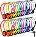 Classroom Headphones Bulk 54 Pack - Colorful On-Ear Headsets