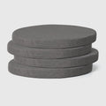 16 x 16 Grey Round Seat Cushions Set of 4 - Solace Patio Cushions
