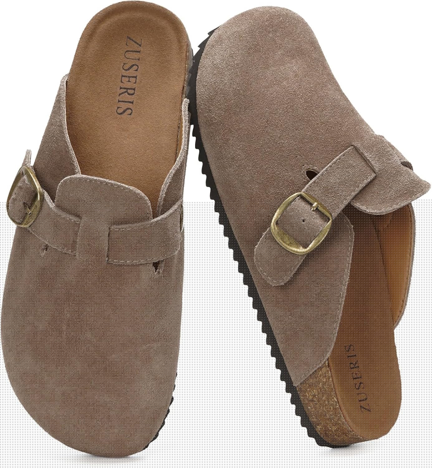 Comfortable Suede Clogs for Men and Women with Arch Support