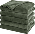 Oversized King Fleece Blanket 120in x 120in Olive Green - Extra Large