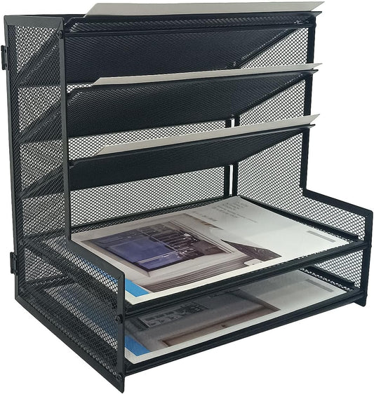 5 Tier Metal Desk Organizer - Declutter Your Workspace