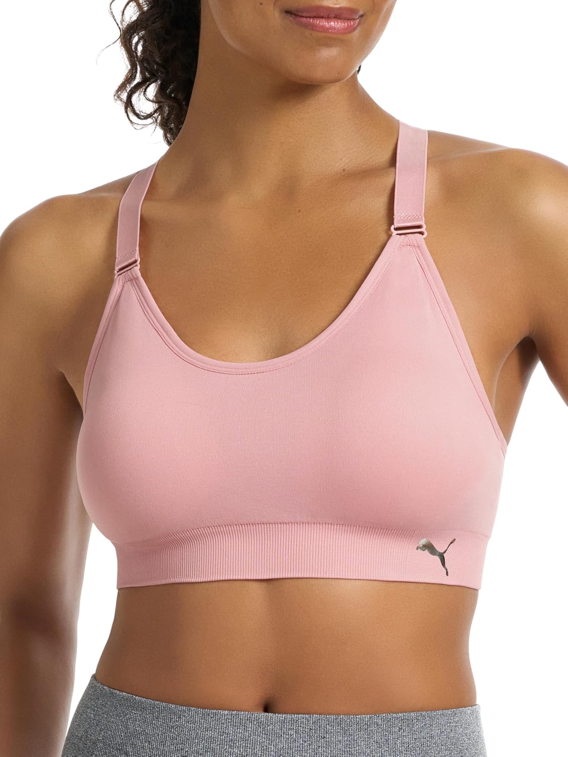 PUMA Women's 2 Pack Seamless Sports Bra for Ultimate Comfort