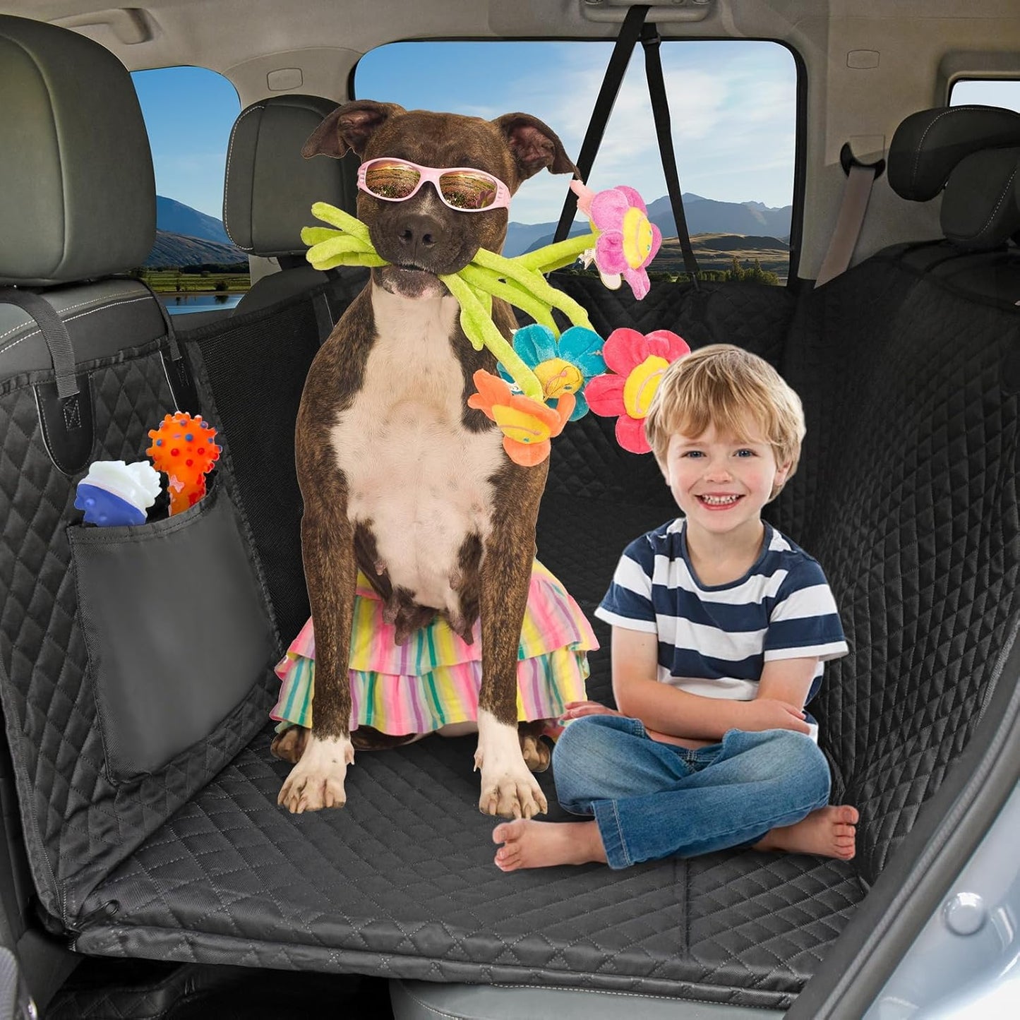 Honest Back Seat Extender for Dogs - Large Space & Support