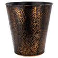 Decorative Metallic Bronze Waste Basket Trash Can - Stylish