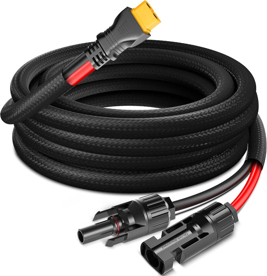 10AWG 20ft Solar to XT60 Charging Cable for Portable Power Stations