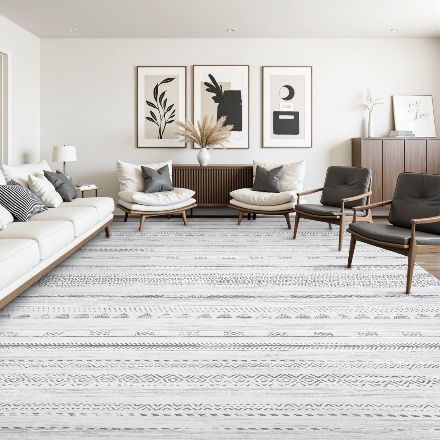 10x14 Area Rugs for Living Room Soft Boho Distressed Carpet