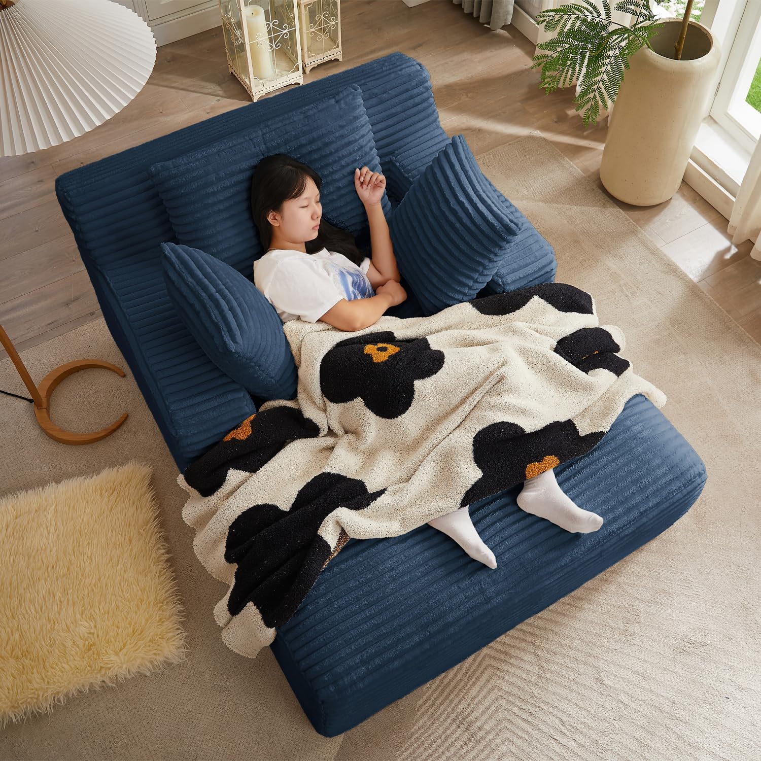 67 Inch Chaise Lounge Chair Indoor for Cozy Living Room Comfort
