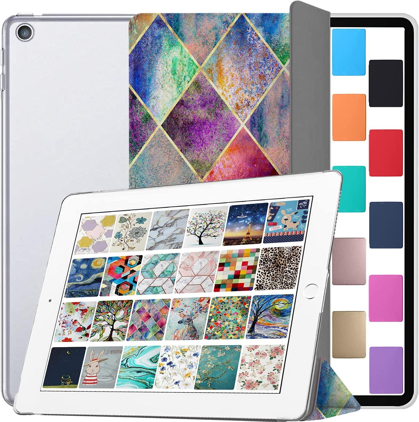 DuraSafe iPad 9.7 Inch Case with Translucent Frosted Back Cover