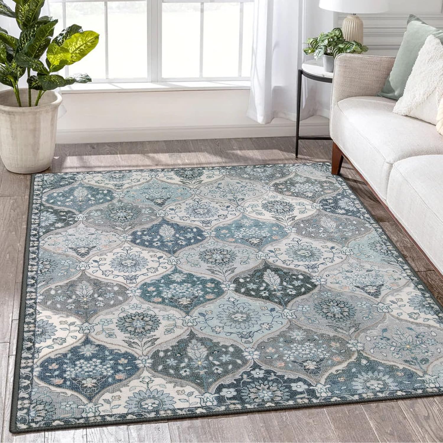 Lahome Moroccan Area Rugs 4x6 for Living Room and Bedroom