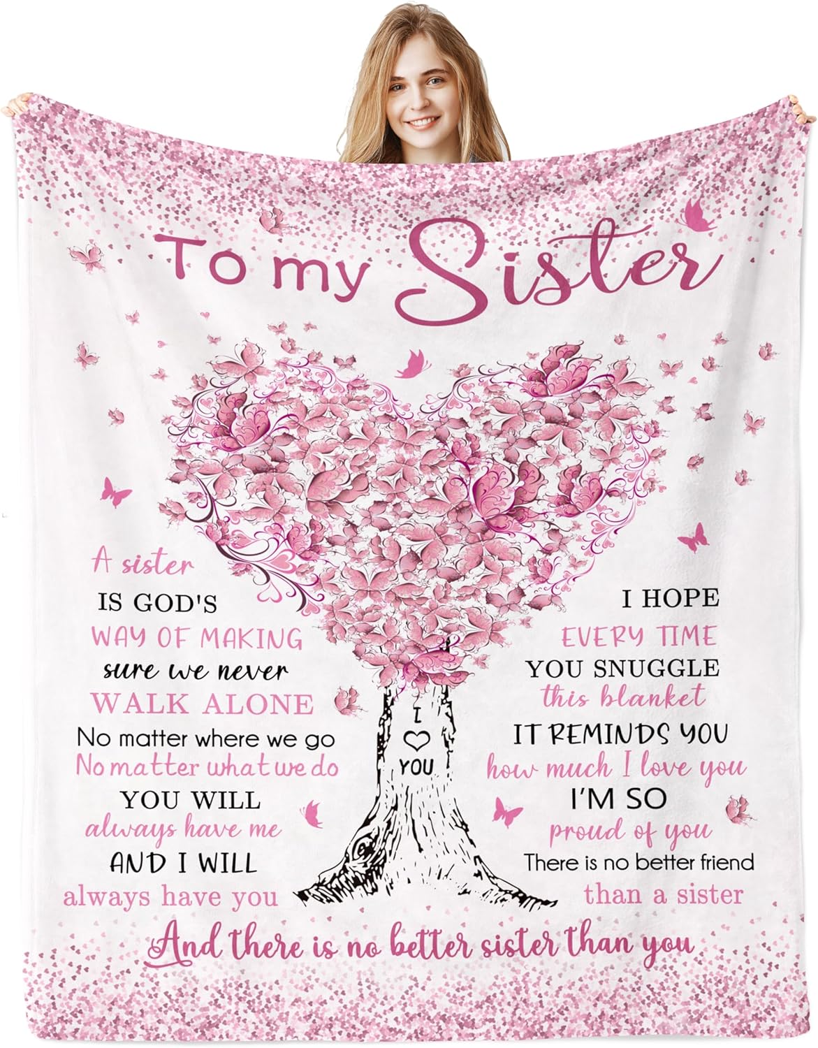 Sister Birthday Gifts Blanket 60x80 for Special Occasions