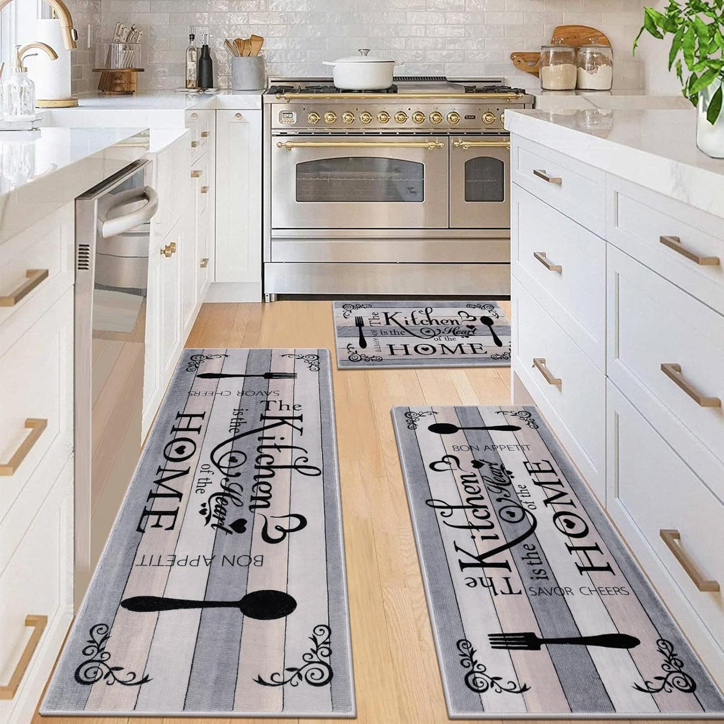 Vaukki Boho Kitchen Rug Sets 3 Pieces for Stylish Floors