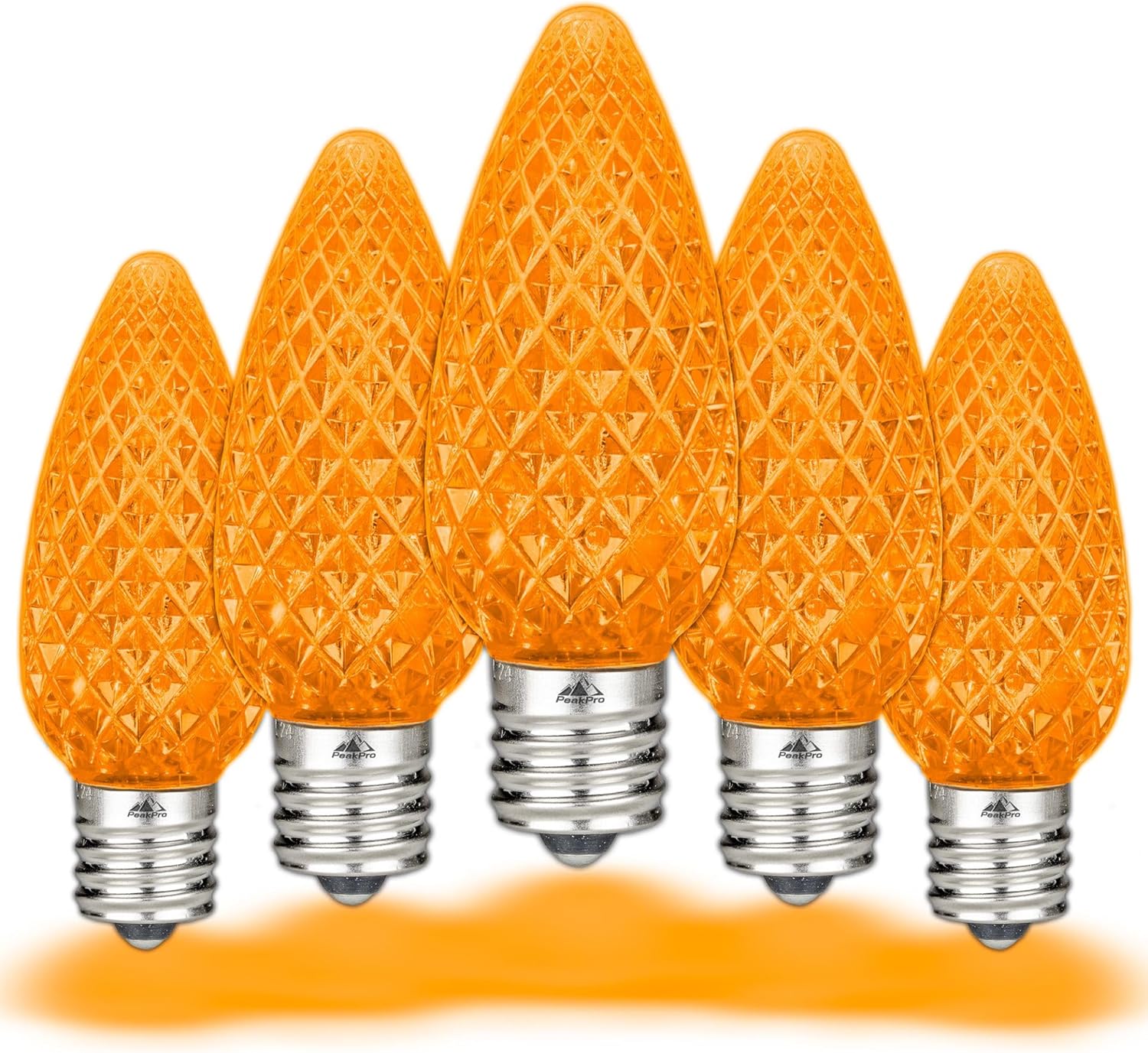 C9 LED Faceted Outdoor Christmas Light Replacement Bulbs 25PK