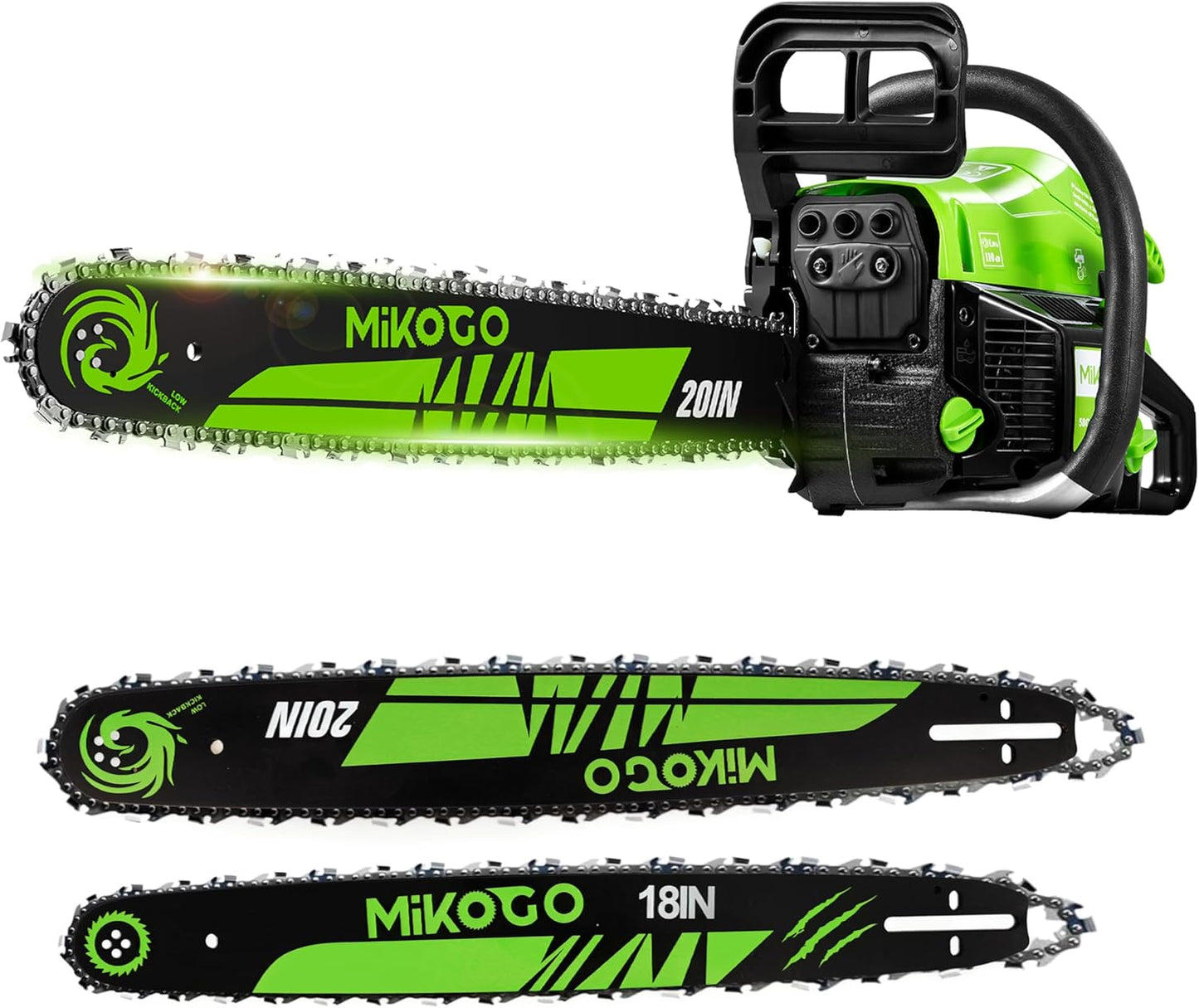 58CC Gas Chainsaw for Cutting Wood - Powerful 2-Stroke Engine