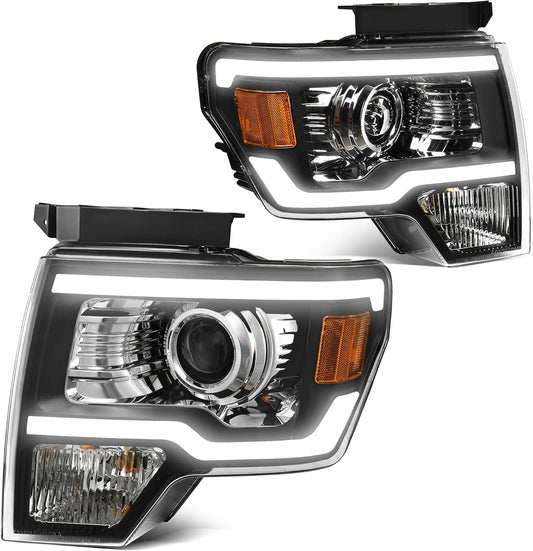 AUTOSAVER88 LED DRL Projector Headlights for Ford F150 2009-2014