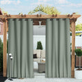 Outdoor Curtains Sage Green 52 x 108 in 2-Pack - Windproof Privacy