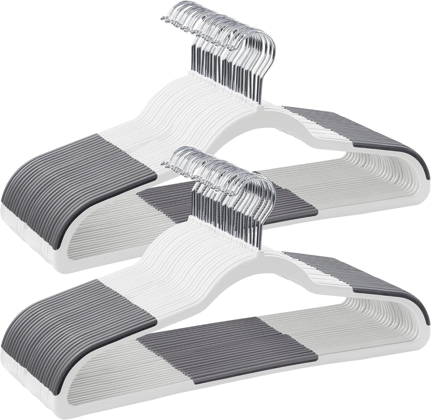 SONGMICS Clothes Hangers Pack of 50 Space-Saving Plastic Hangers
