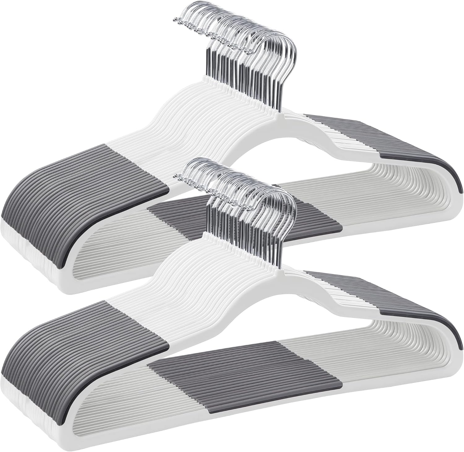 SONGMICS Clothes Hangers Pack of 50 Space-Saving Plastic Hangers