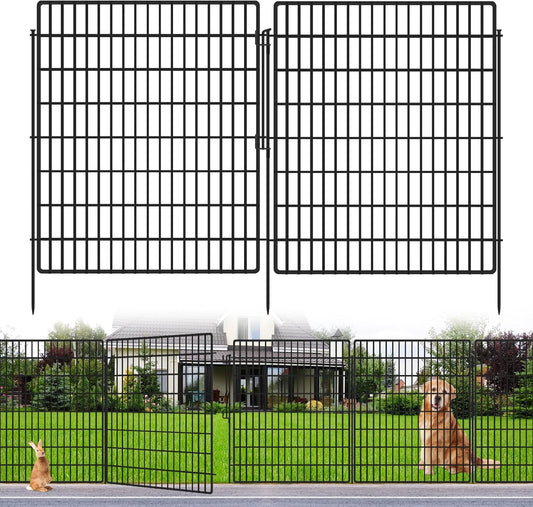15 Panels Garden Fencing Animal Barrier for Dogs and Pets