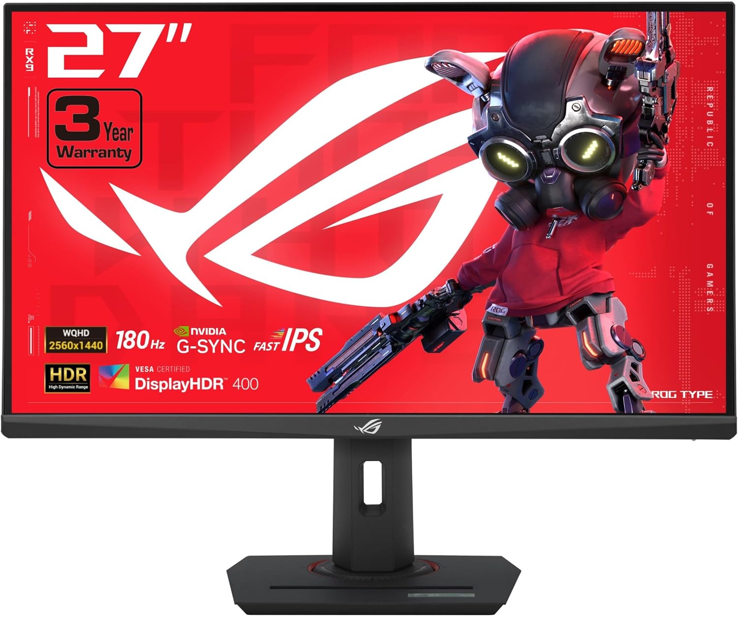 ASUS 27 QHD Gaming Monitor: 180Hz Fast IPS
