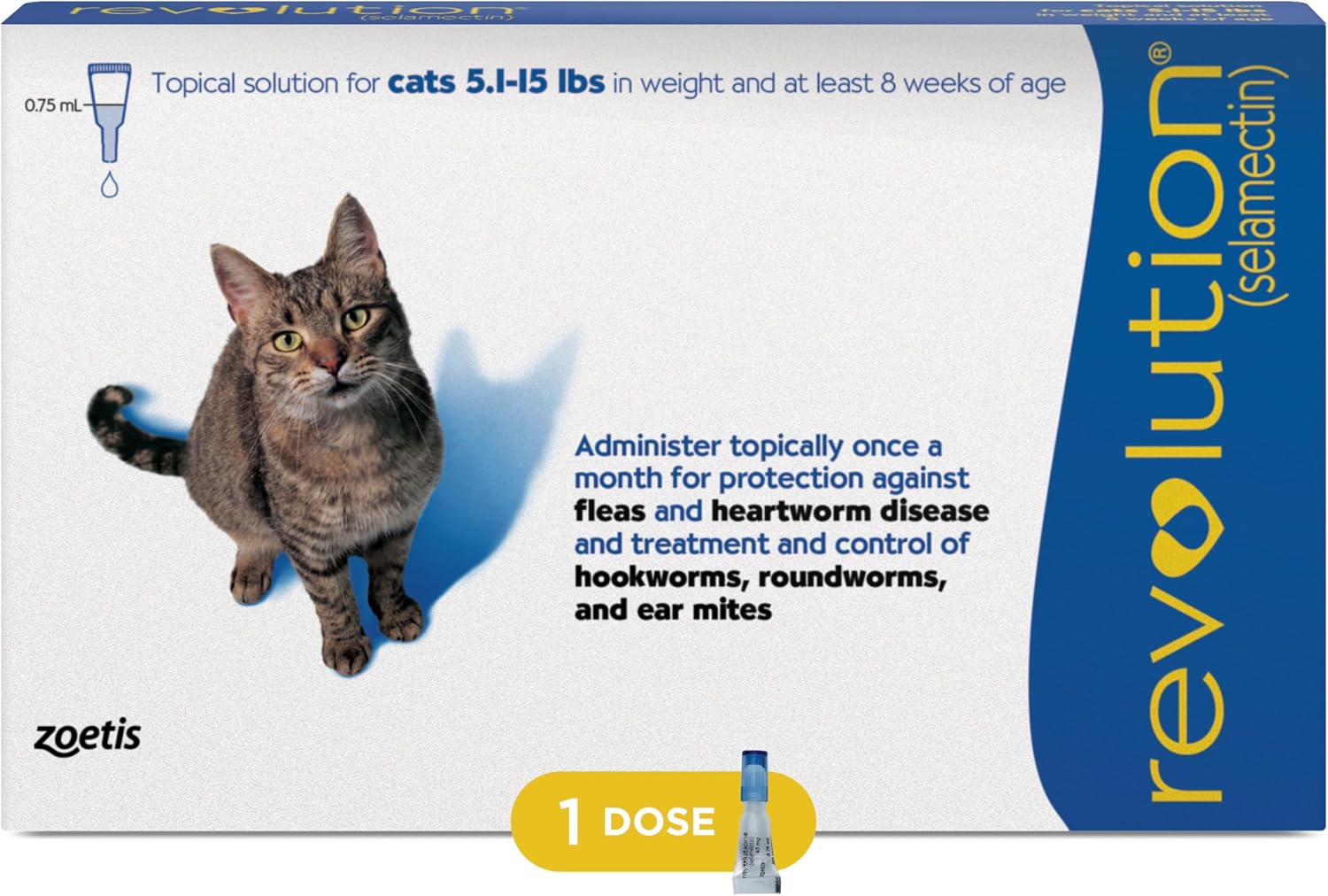 Revolution Topical Solution for Cats - 5-in-1 Protection