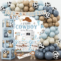 Cowboy Baby Shower Decorations Party Supplies for Boy - Western Set