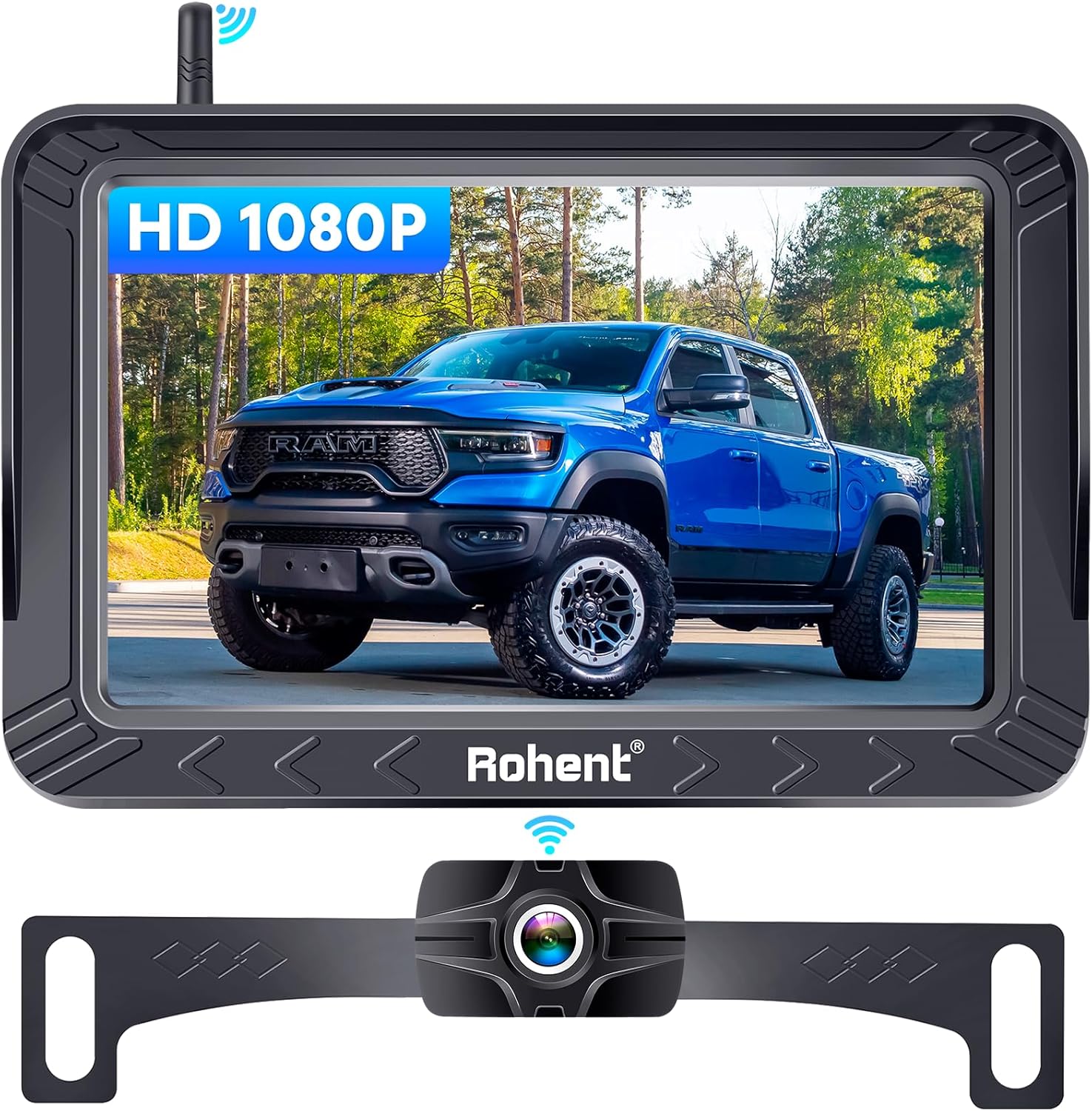 5-Inch Wireless Backup Camera for Trucks with HD 1080P Clarity