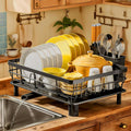 Dish Drying Rack for Kitchen Counter - Sturdy Stainless Steel Dish