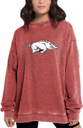 Chicka-d Women's Campus Crew - Soft Oversized Burnout Fleece INDONESHA