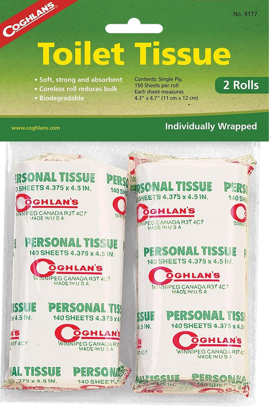 Coghlan's 9177 2-Ply Toilet Tissue: Compact & Portable