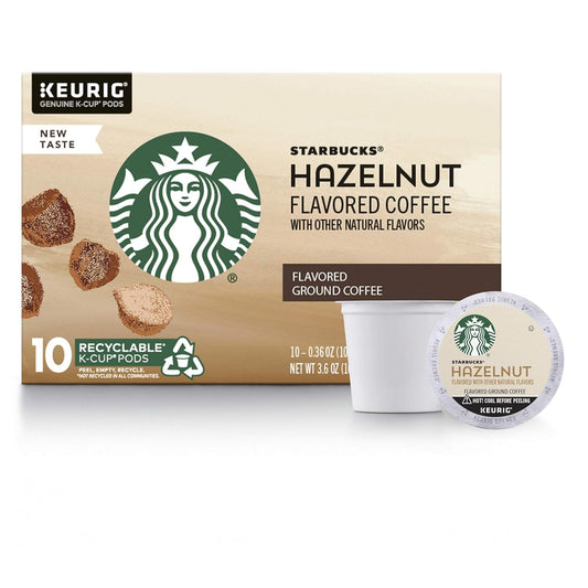 Starbucks Hazelnut K-Cup Pods - 10 Count