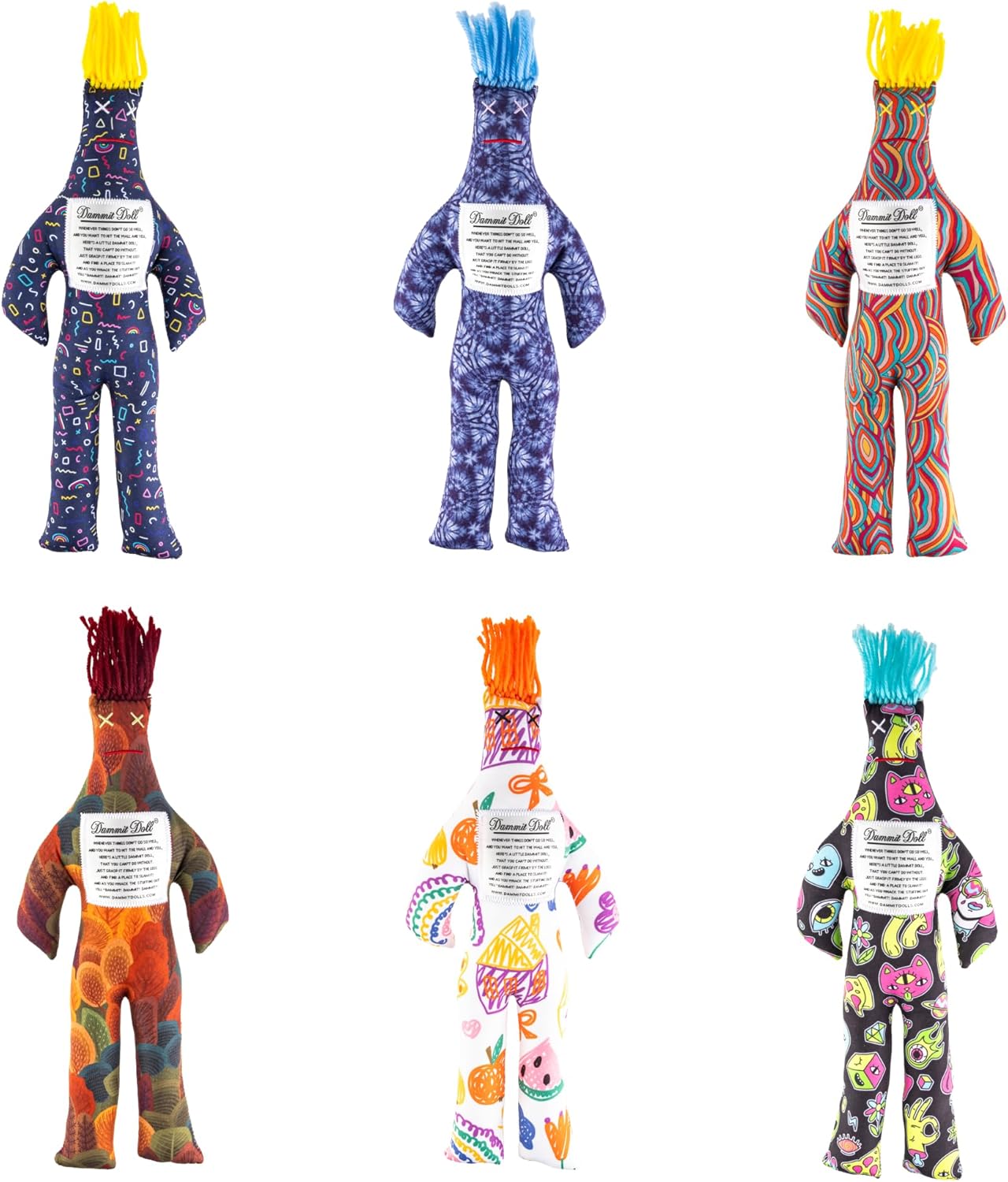 Dammit Doll Classic Random Color Stress Relief Gag Gift Set