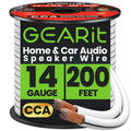 14AWG Speaker Wire Pro Series 200 ft - Flexible CCA Cable for Home