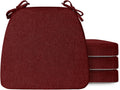 Seat Cushions for Kitchen Chairs Set of 4 17 x 16 x 2 in - Comfortable