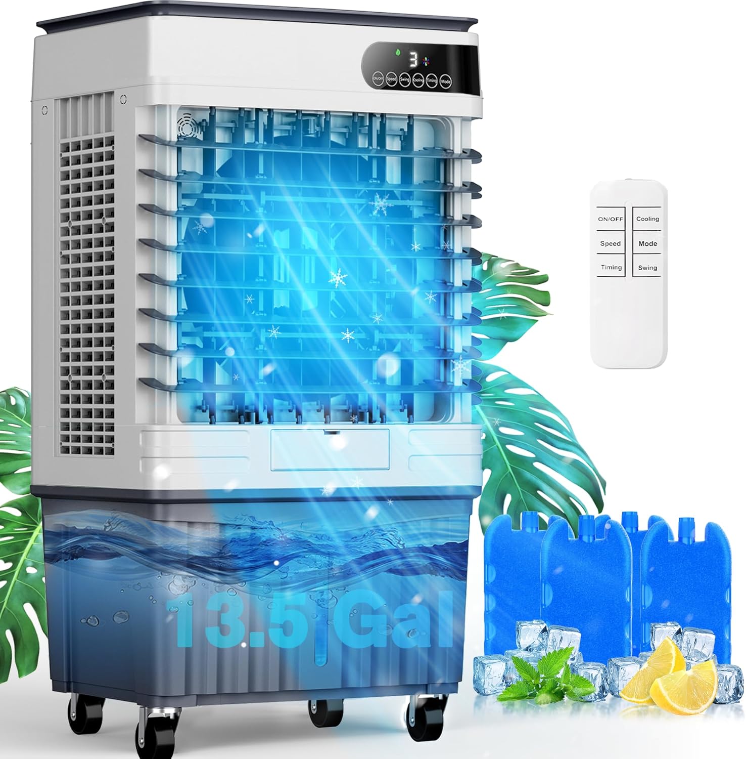 Swamp Cooler Air Conditioners: 4-IN-1 Portable Evaporative Cooler