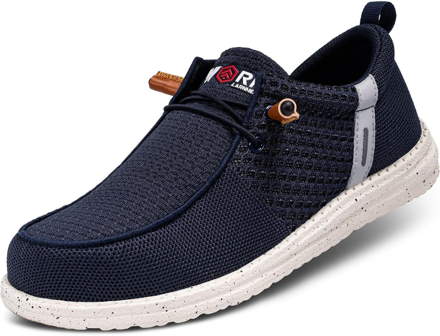 LARNMERN Steel Toe Loafers for Women - Lightweight Safety Shoes